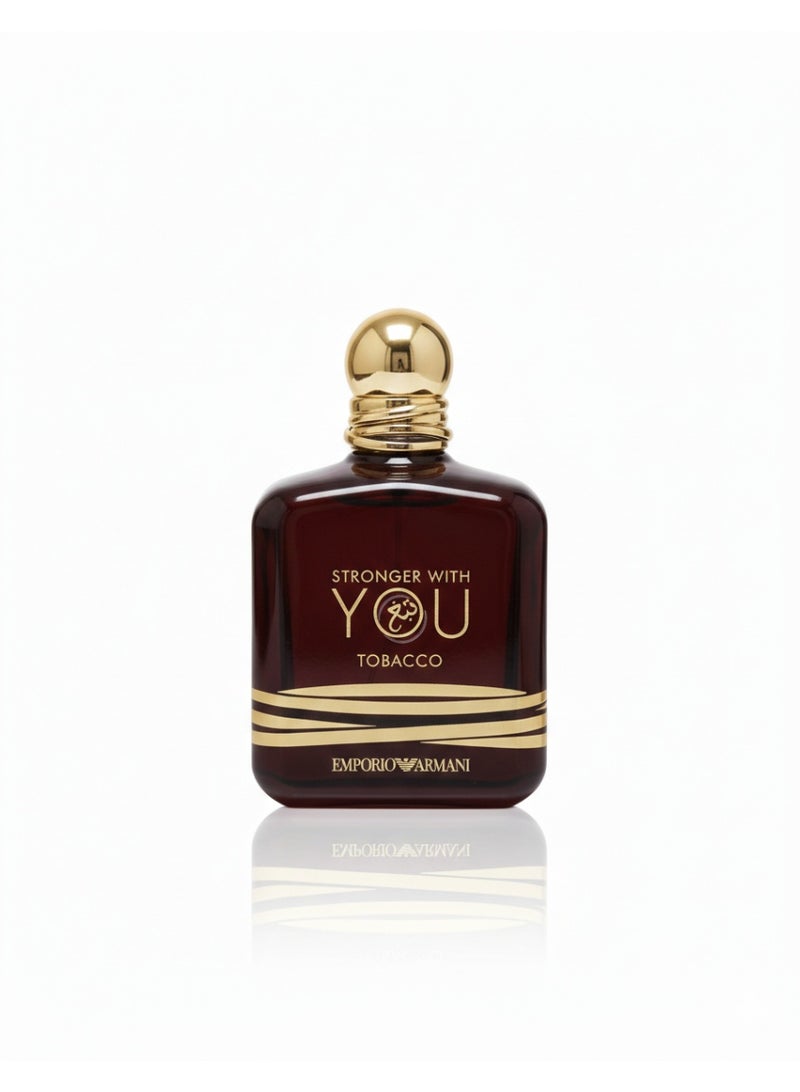 armani Emporio Armani Stronger With You Tobacco Eau de Parfum 100ml – Deep Warm Tobacco Scent - Image 1